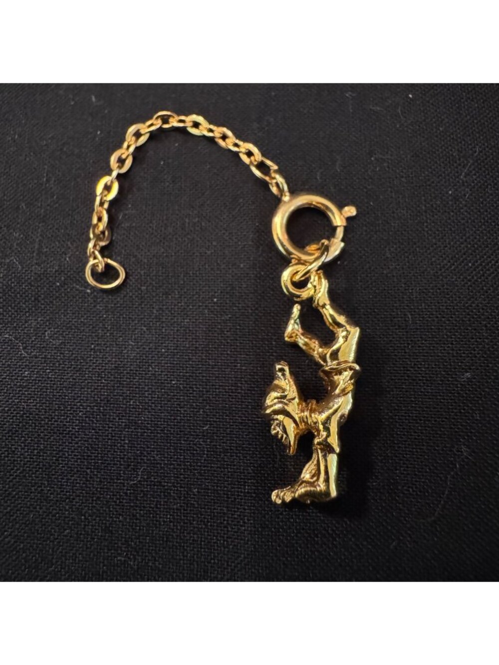 Joan Rivers Elf Charm With Extender Gold Plated Size 3" Length